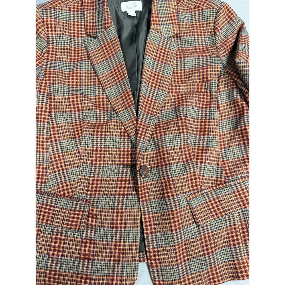 Croft & Barrow Womens Knit Blazer Jacket Size M Single Button New with tags - Picture 3 of 6